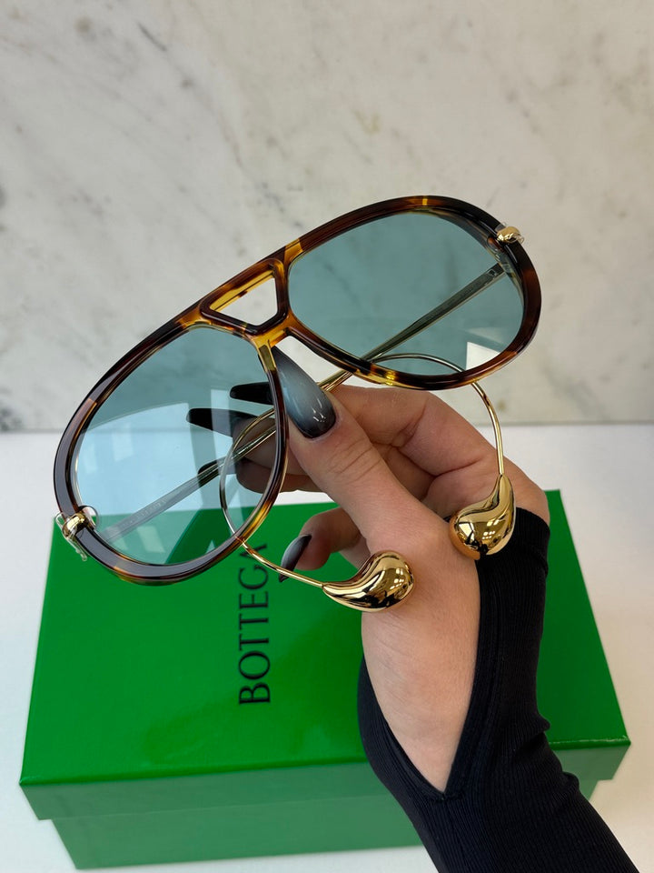 Bottega Veneta BV1273S Drop Earring Aviator Sunglasses