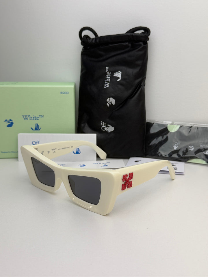 Off White Accra Sunglasses in White