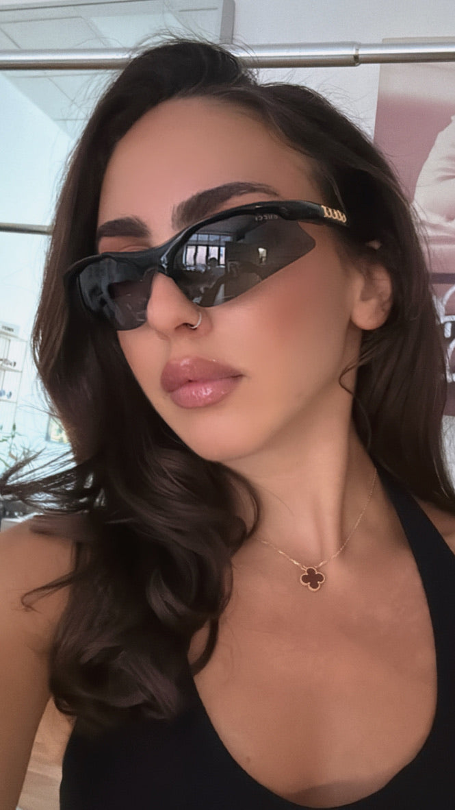 GUCCI ノースリーブトップス ブラック S GUCCI ブラック ノースリーブ