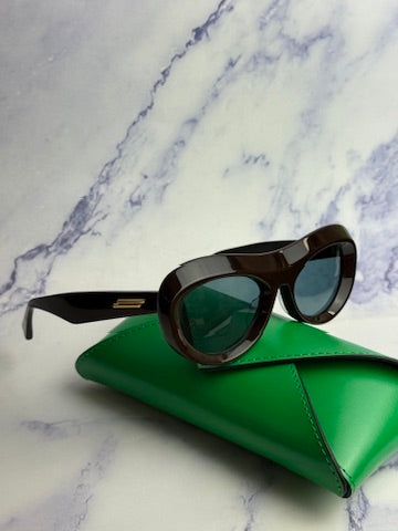 Bottega Veneta BV1284S Brown Aviator Sunglasses