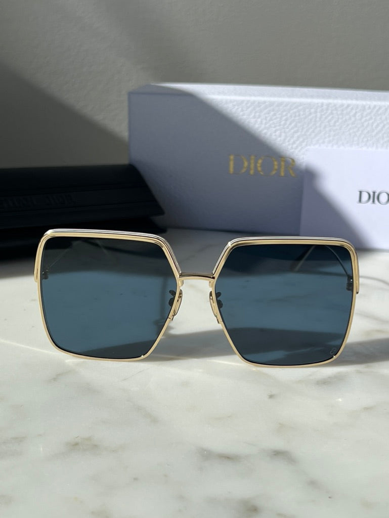 Dior EverDior S1U Sunglasses in Gold Dark Blue