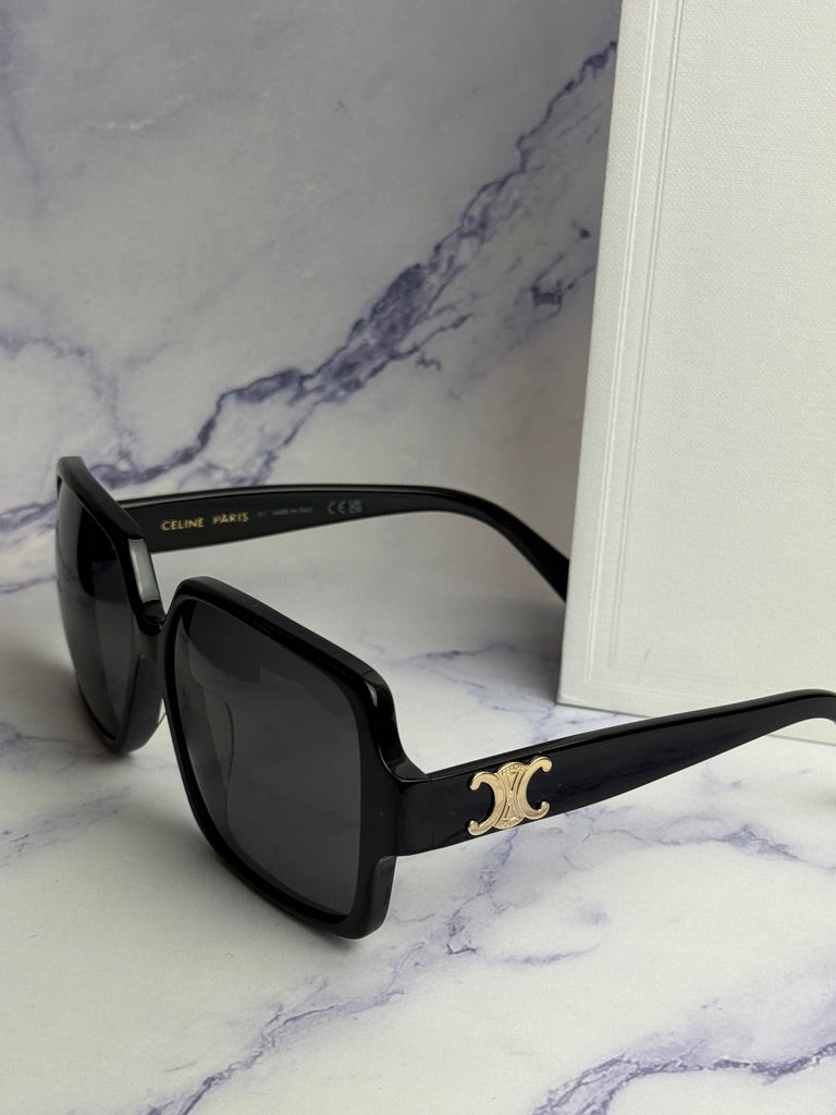 Celine CL40316U Black Square Triomphe Sunglasses