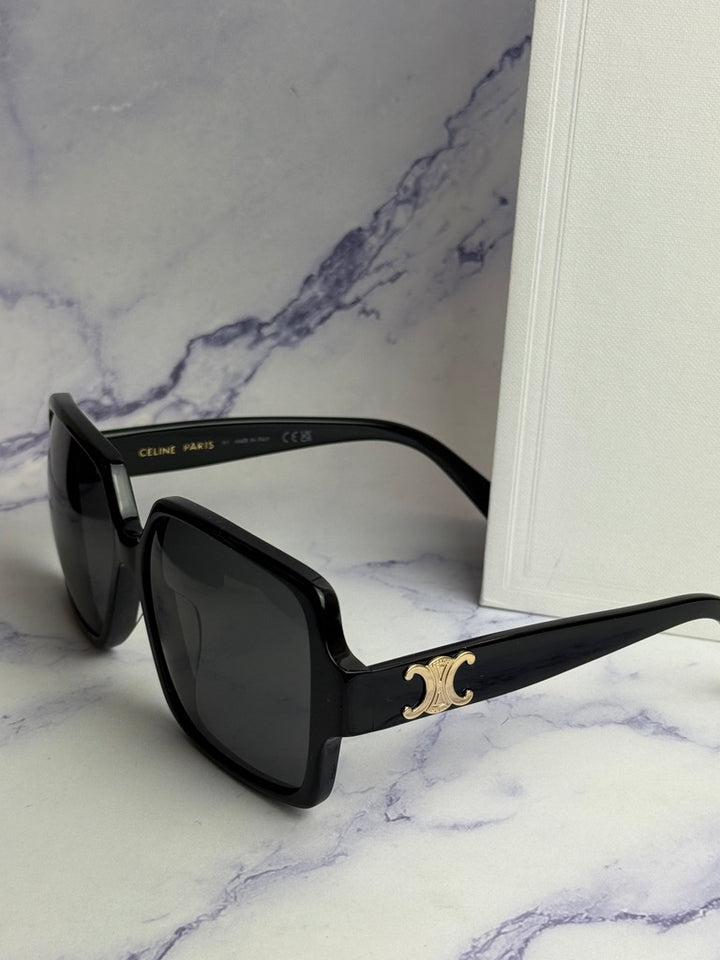 Celine CL40316U Black Square Triomphe Sunglasses