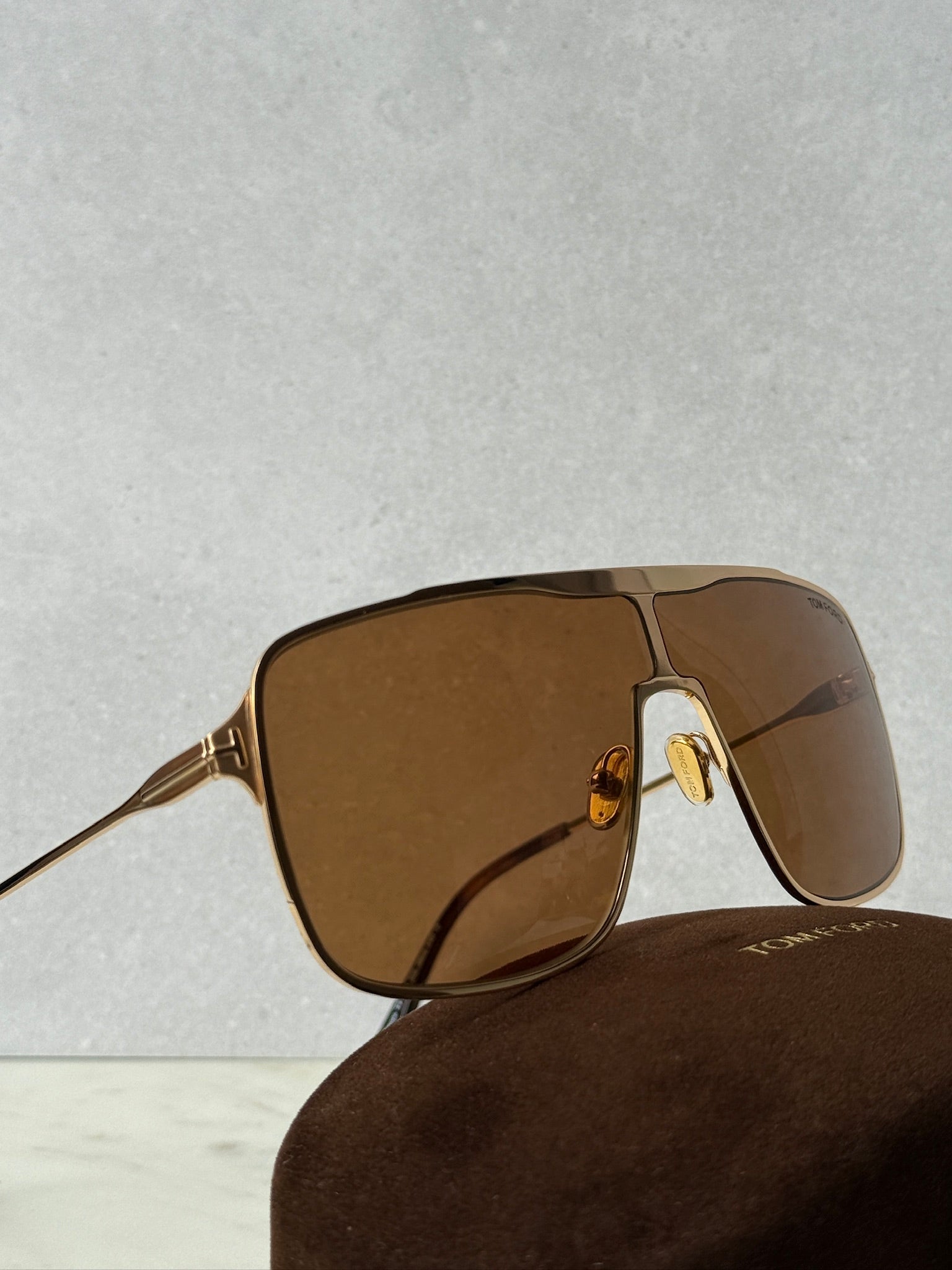 Zappa FT1173 Aviator Sunglasses in Gold Brown – Designer Daydream