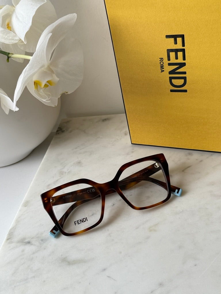 Fendi FE50002I Brown Oversized Frames