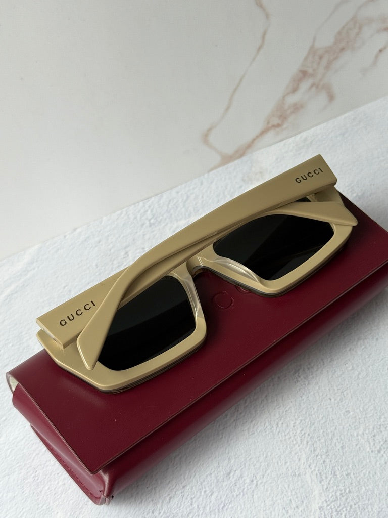 Gucci GG1220S Gafas de sol de aviador con monograma verde