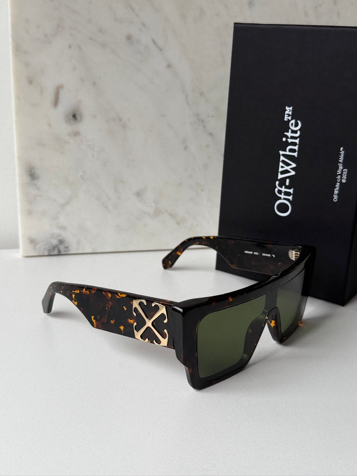 Off White Marion Sunglasses in Havana Brown