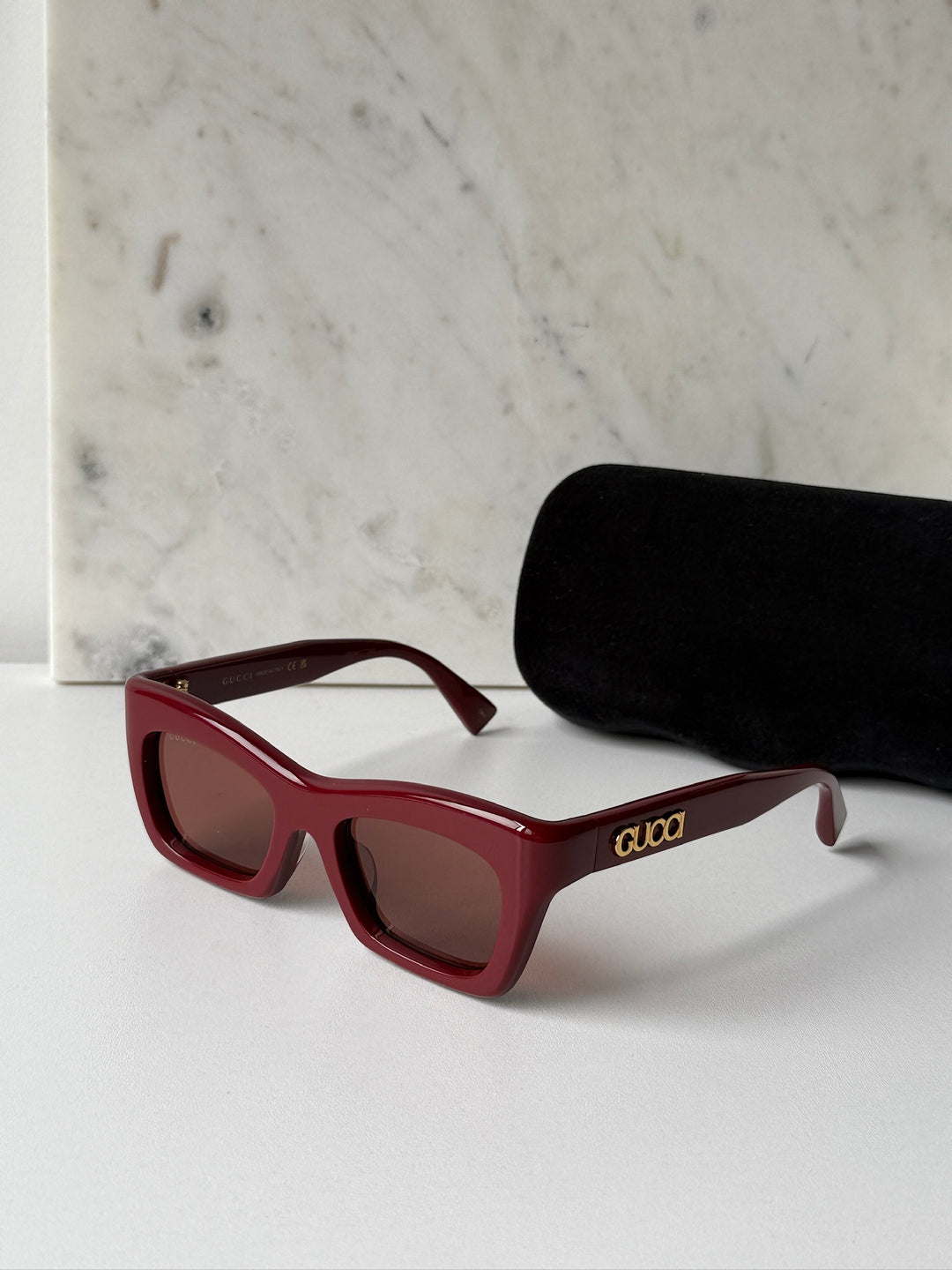 Gucci GG1773SA Cat Eye Sunglasses in Burgundy