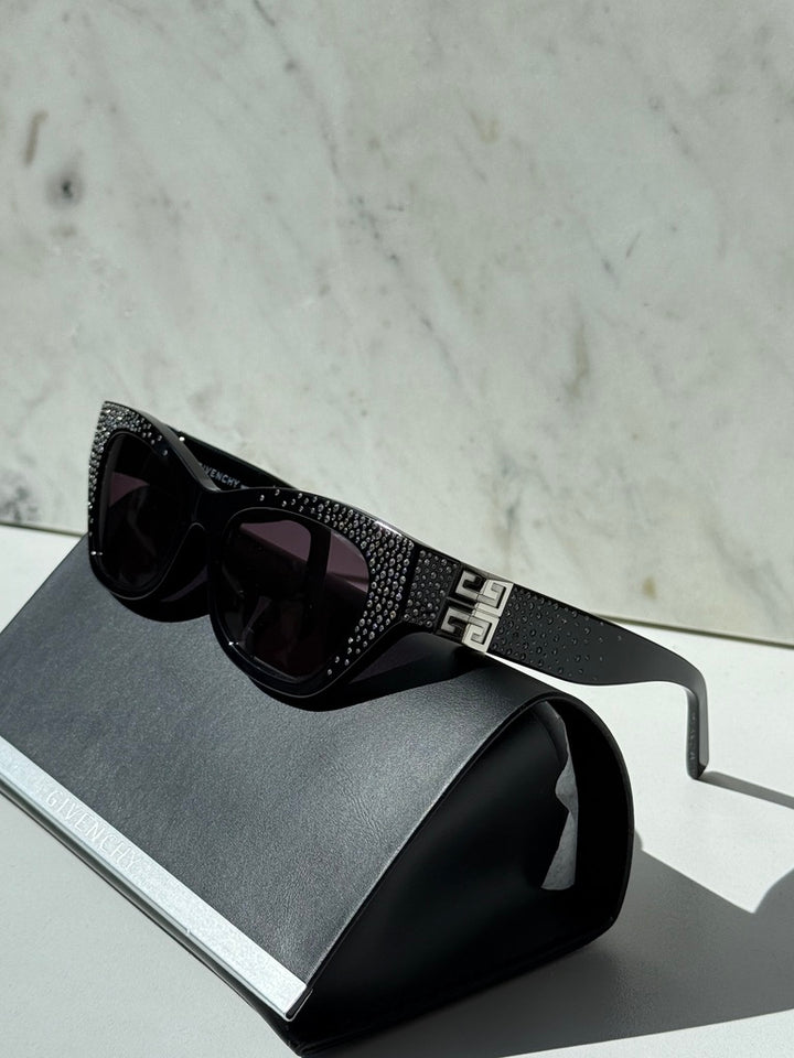 Givenchy GV4019IS Cat Eye Sunglasses in Black Strass