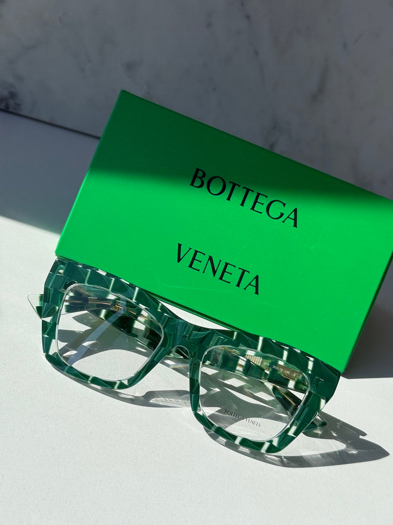 Bottega Veneta BV1215O Green Braided Frames