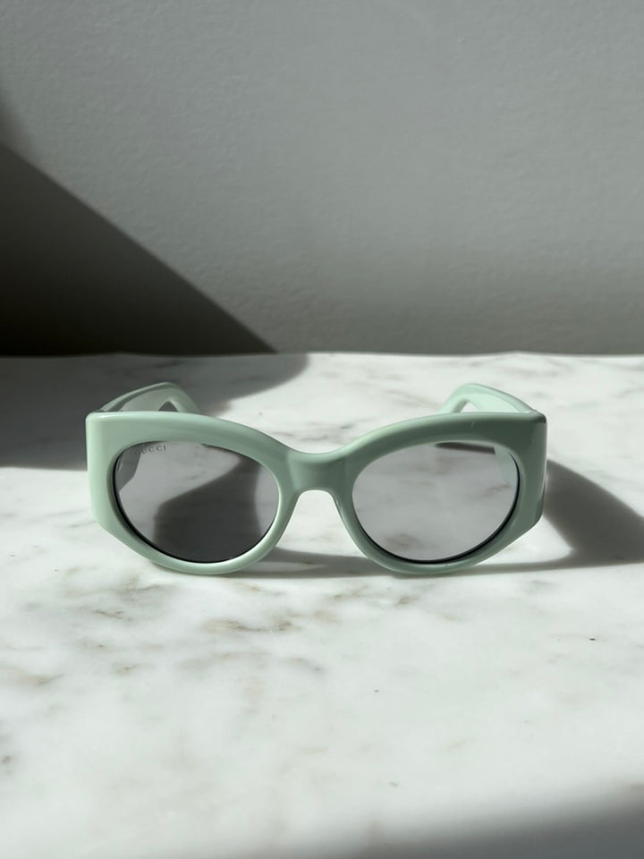Gucci GG1544S Thick Rim Sunglasses in Sage Green