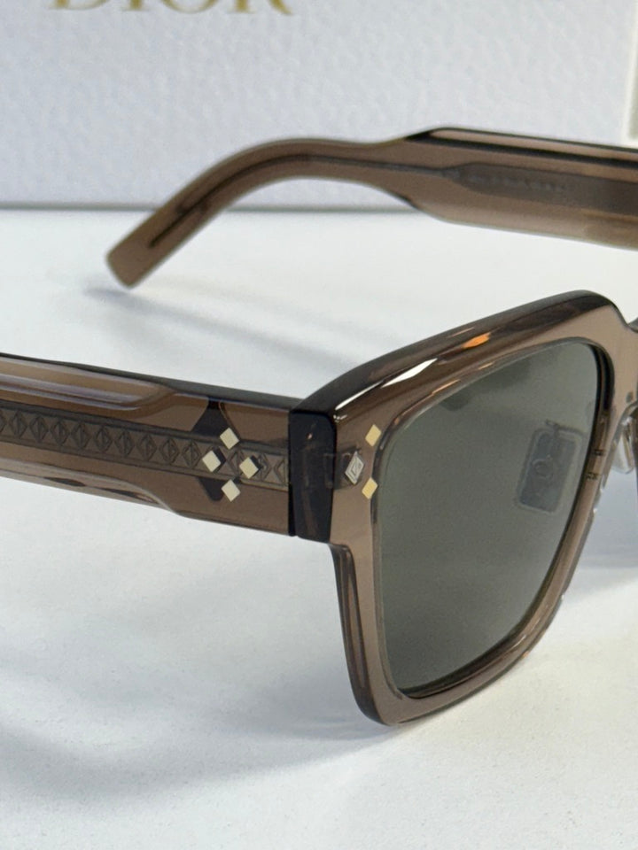 Dior CD Diamond S3F Sunglasses in Transparent Brown