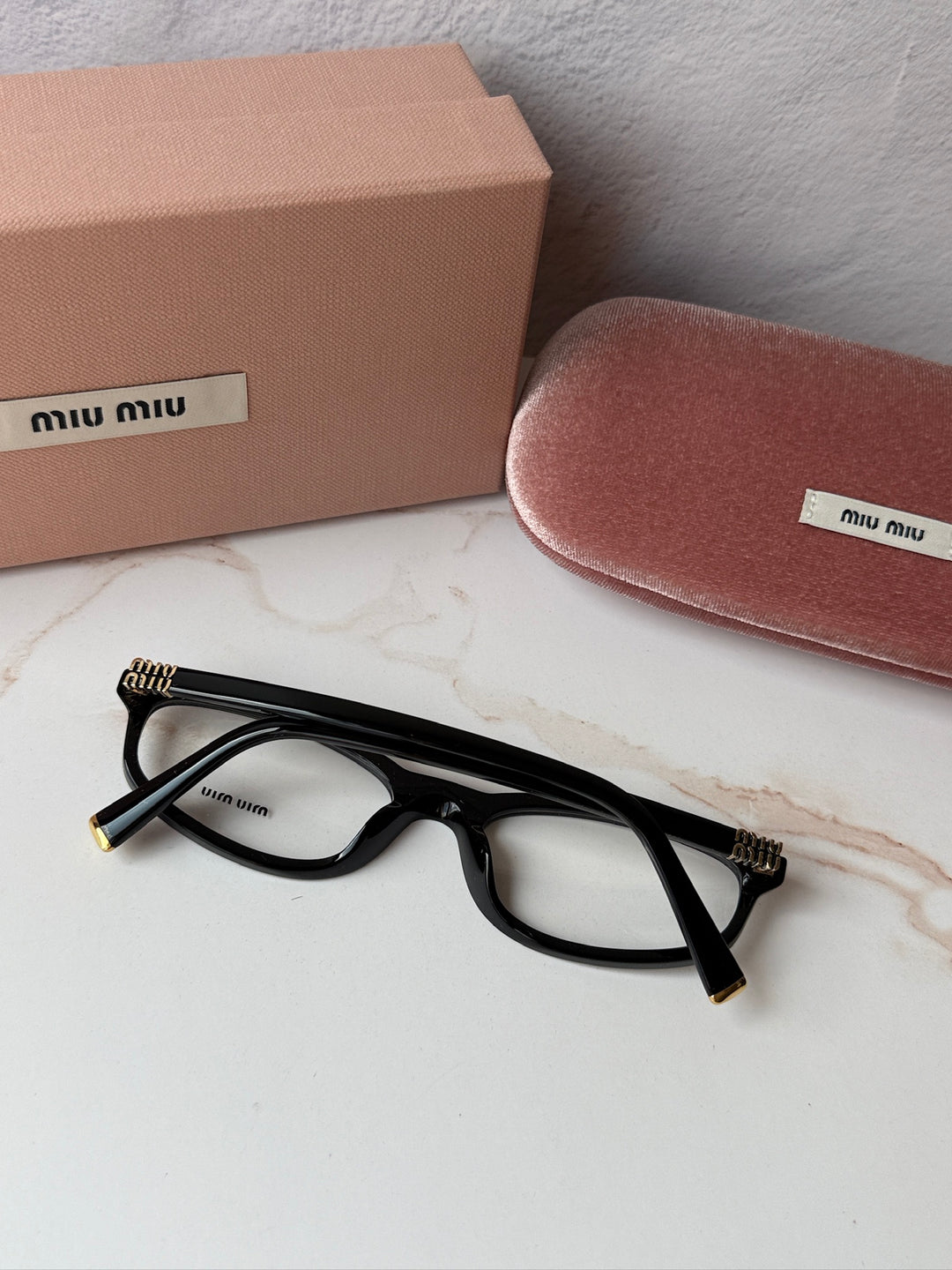 Miu Miu MU01ZV Black Cat Eye Frames