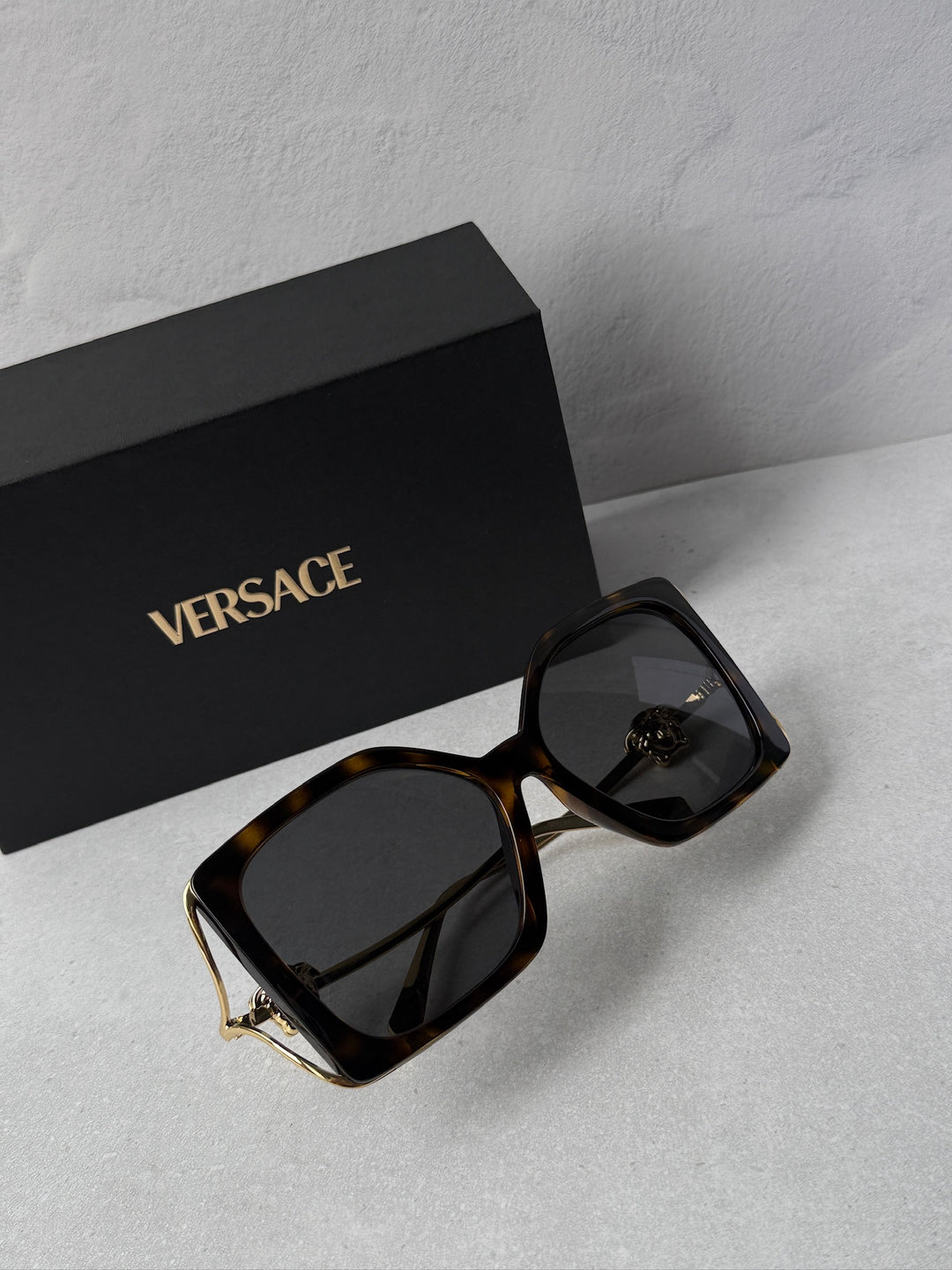 Versace VE4502U Medusa Sunglasses in Havana Brown