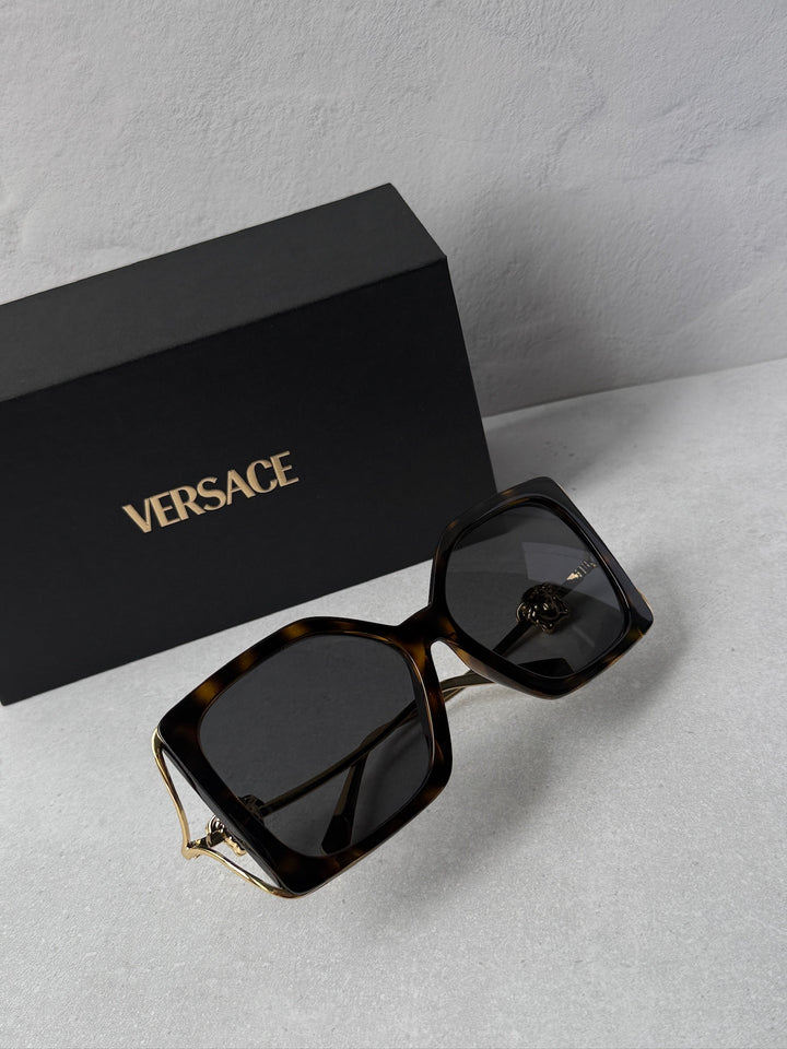 Versace VE4502U Medusa Sunglasses in Havana Brown