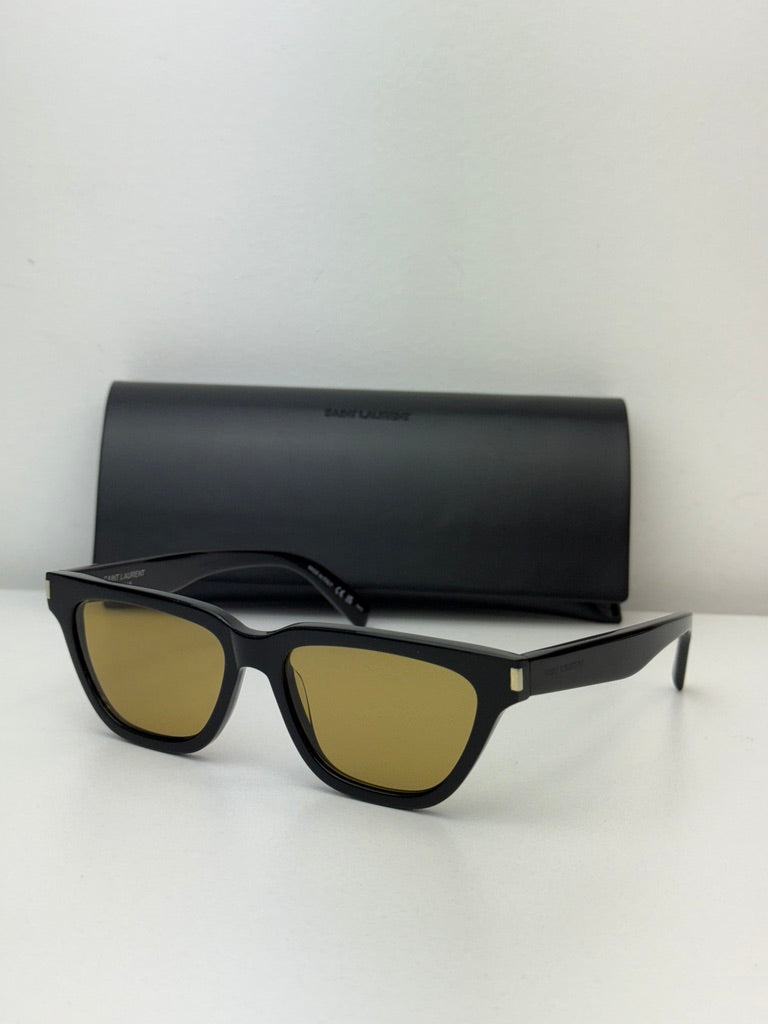 Saint Laurent SL462 Sulpice Black Yellow Lens Sunglasses