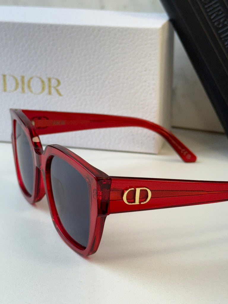 Dior DiorGlow S1I Square Sunglasses in Red