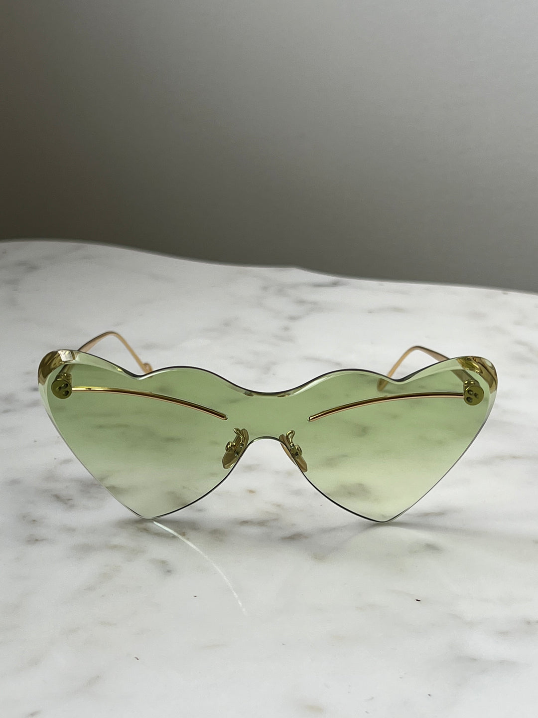 Loewe LW40087U Paula's Ibiza Heart Sunglasses in Green
