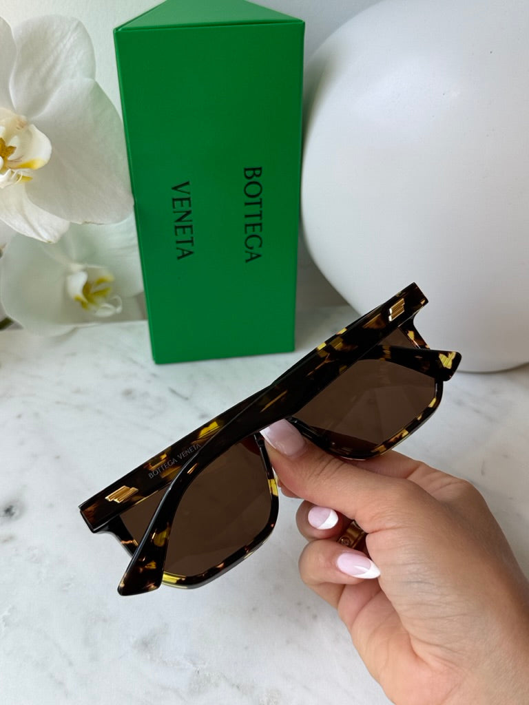 Bottega Veneta BV1033S Brown Square Sunglasses