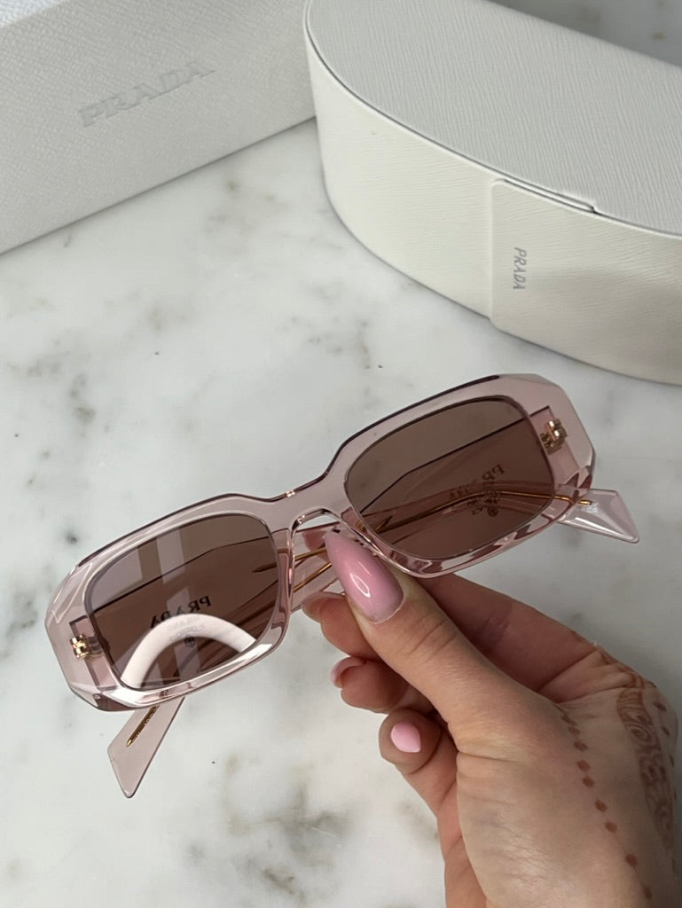 Prada PR17WS Sunglasses in Transparent Peach