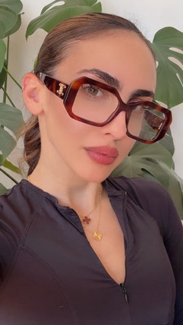 Celine CL50003I Monturas de anteojos tipo ojo de gato gruesas en negro