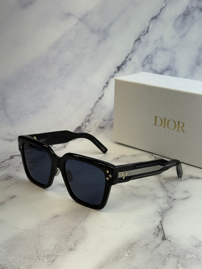Dior CD Diamond S3F Sunglasses in Black | Designer Daydream