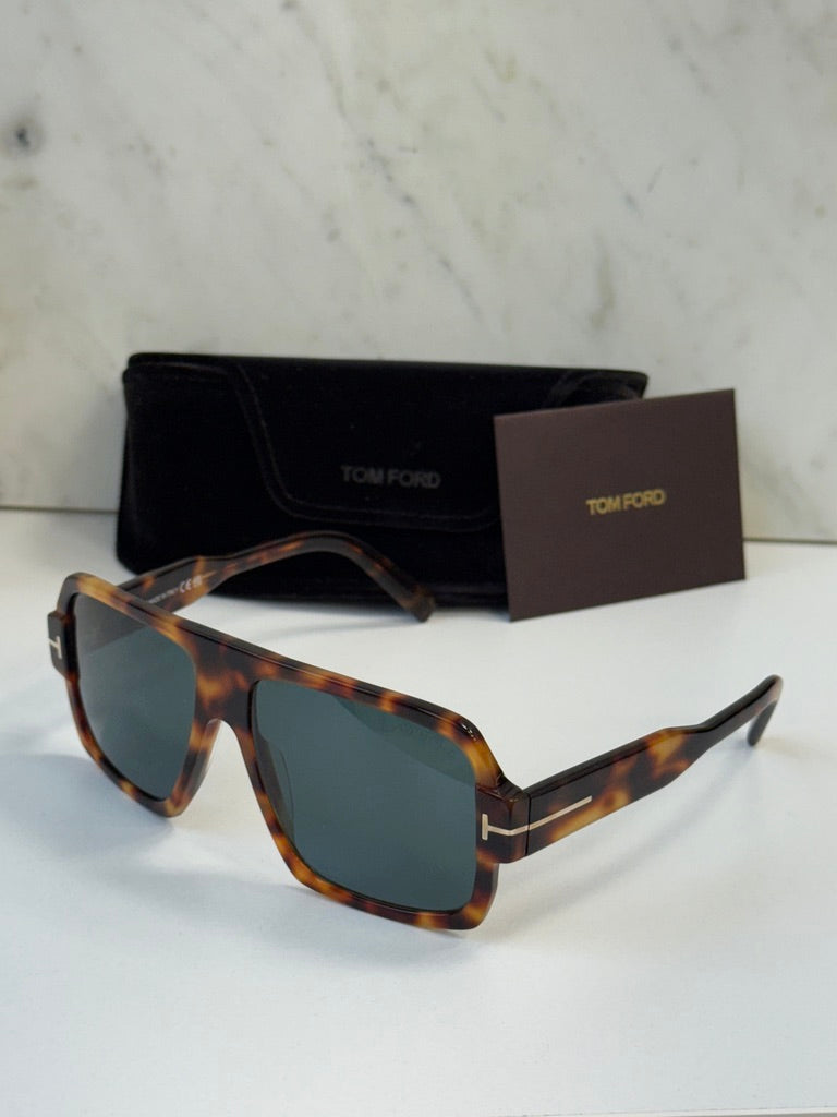 Tom Ford Camden FT0933 Havana Brown Aviator Sunglasses