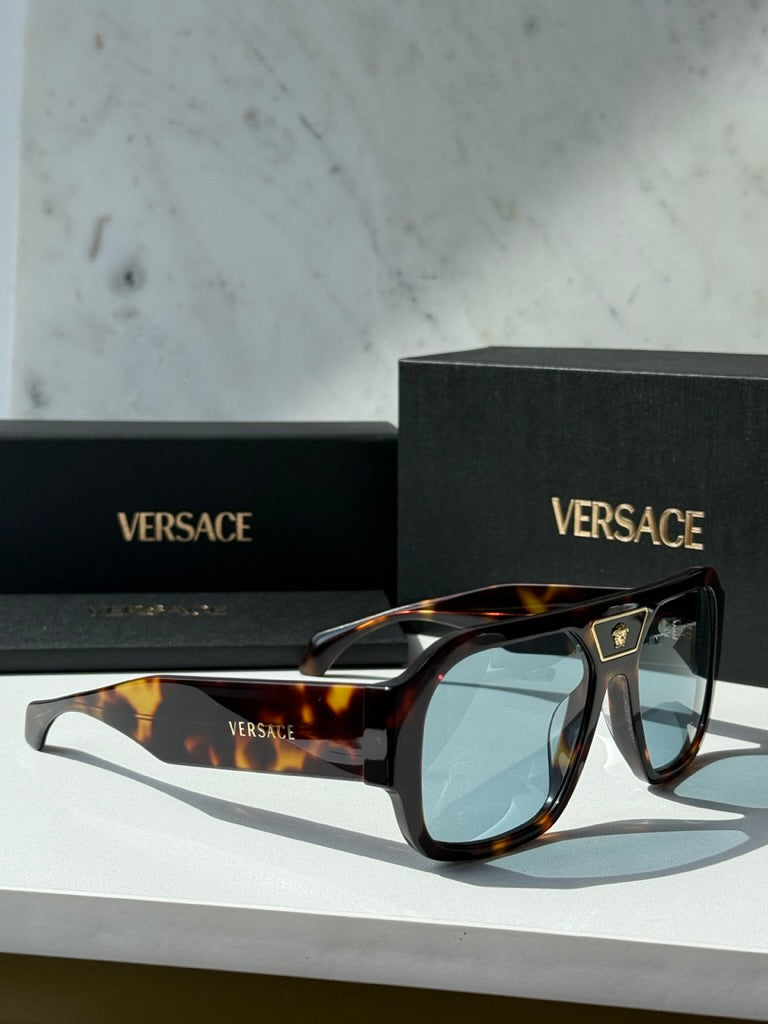 Versace Gafas de sol con máscara VE4446 en negro