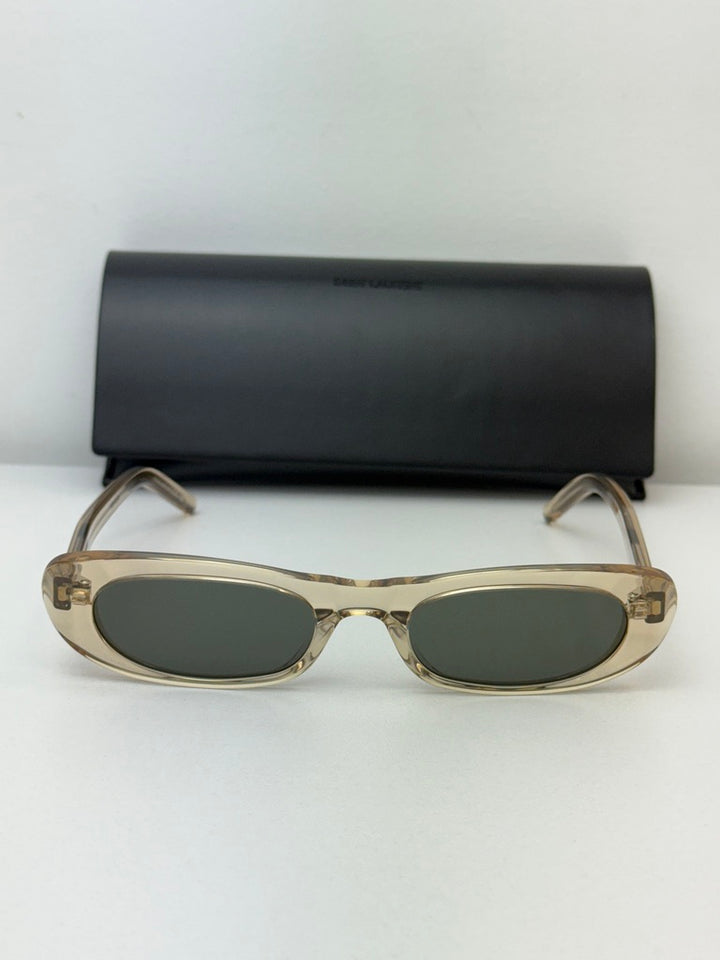 Saint Laurent Shade SL557 Sunglasses in Transparent Beige