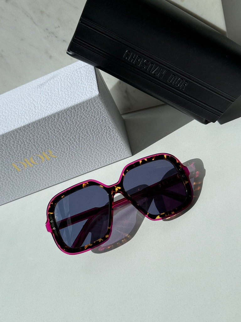 Gafas de sol extragrandes Dior Archdior en dorado 