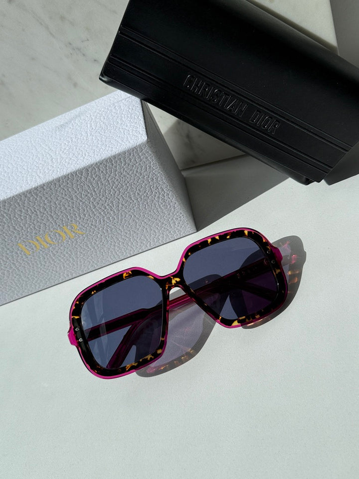 Gafas de sol extragrandes Dior Archdior en dorado 