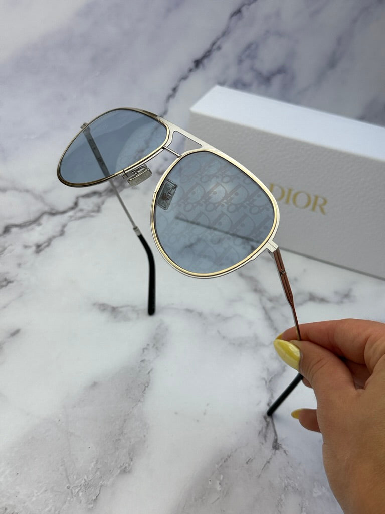 Dior Essential A2U Sunglasses in Oblique Mirror | Designer Daydream