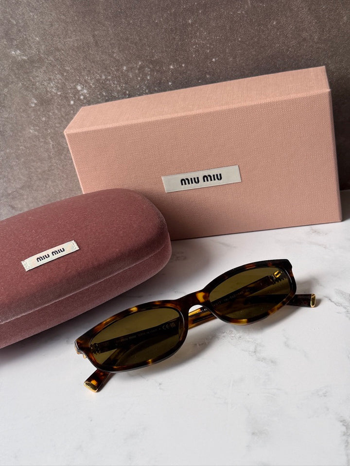 Miu Miu MU A06S Havana Brown Sunglasses