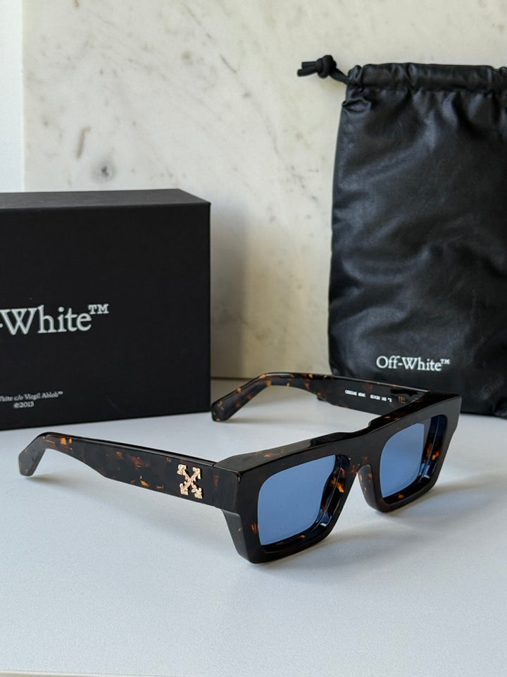 Off White Oregon Sunglasses in Havana Blue