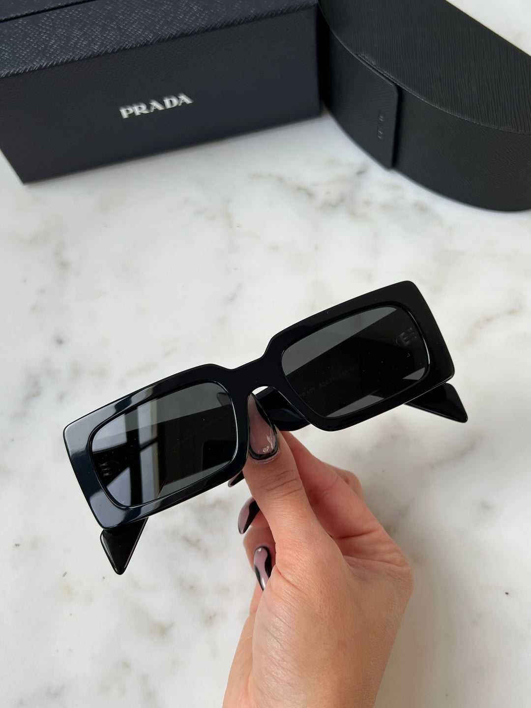 Prada thick frame sunglasses best sale