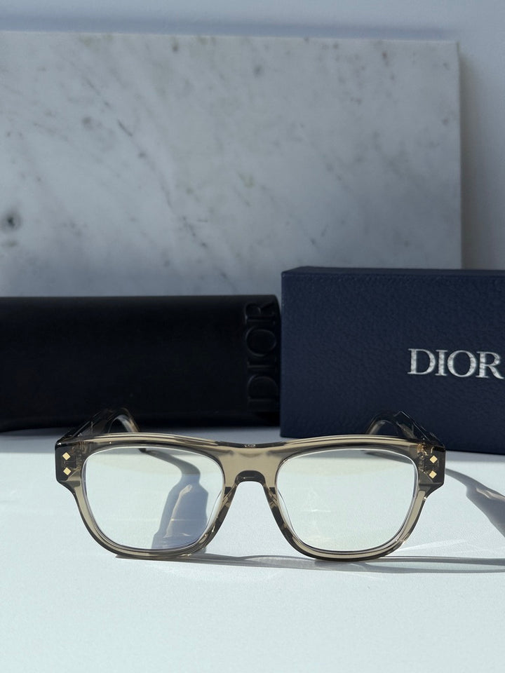 Dior CDDiamondO S10I Clip On Frames in Transparent Brown