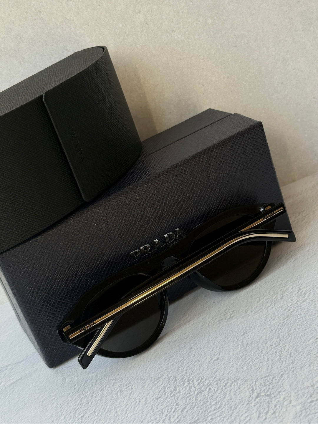 Prada PR B15S Black Sunglasses