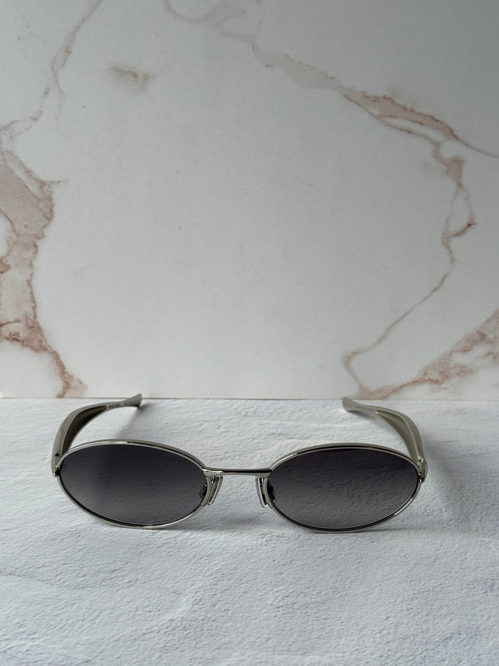 Bottega Veneta BV1386S Sardine Sunglasses in Silver