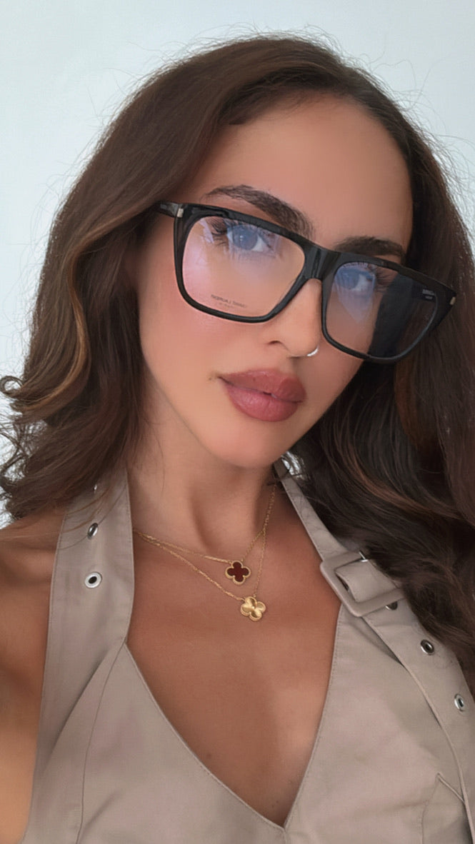 Monturas de anteojos Saint Laurent SL291 Mica Cat Eye en marrón