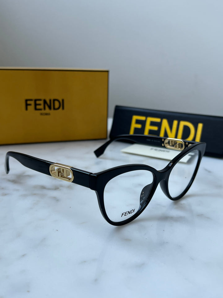 Fendi FE50026I F Lock Frames in Black