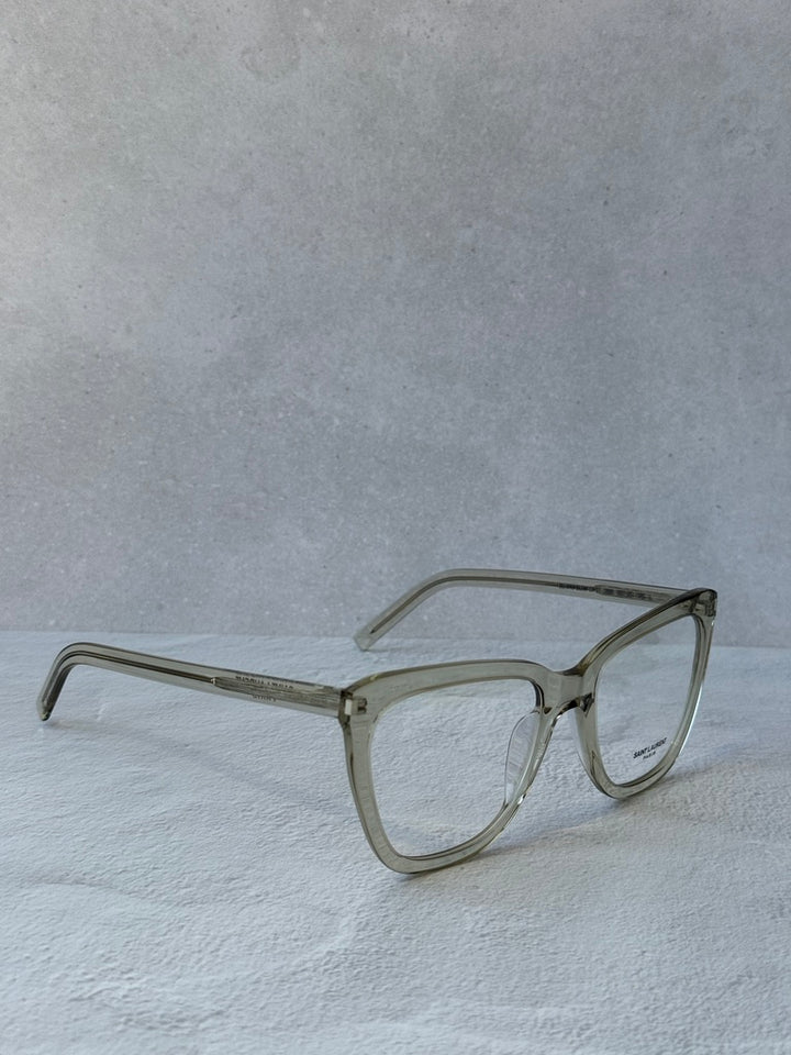 Monturas de anteojos Saint Laurent SL291 Mica Cat Eye en marrón
