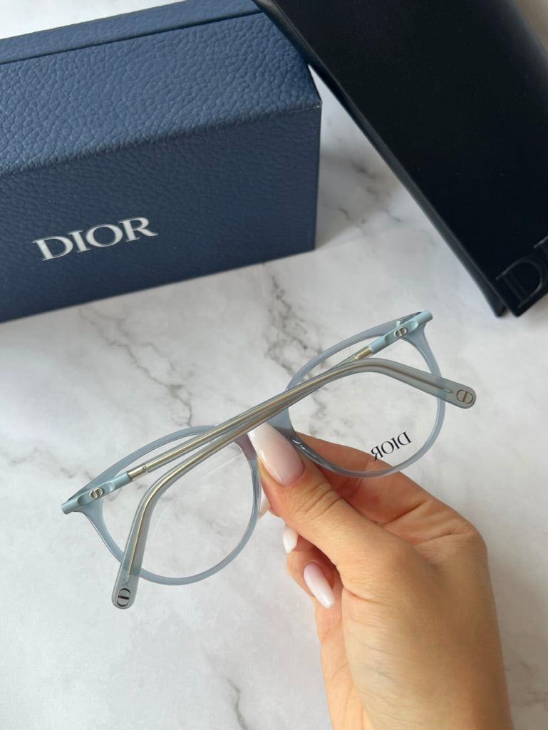 Dior Mini CD O B1I Rounded Frames in Blue