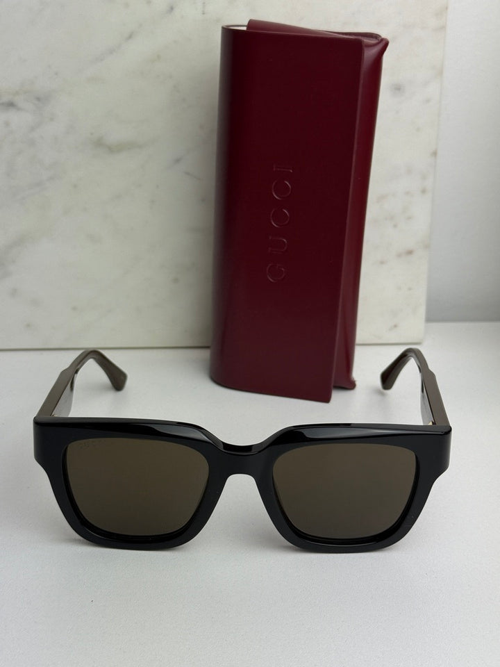 Gucci GG1670SK Black Brown Square Sunglasses