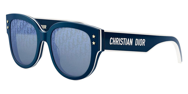 Dior Pacific B2I Rounded Sunglasses in Blue Mirror