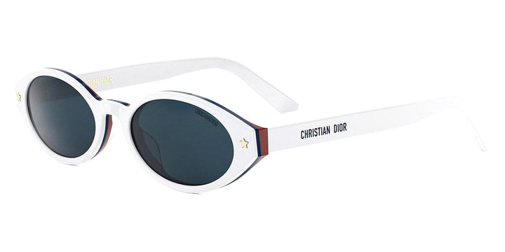 Dior Pacific R1F Oval Sunglasses in White