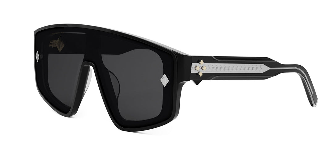 Dior CD Diamond M1U 2 Lens Mask Sunglasses in Black