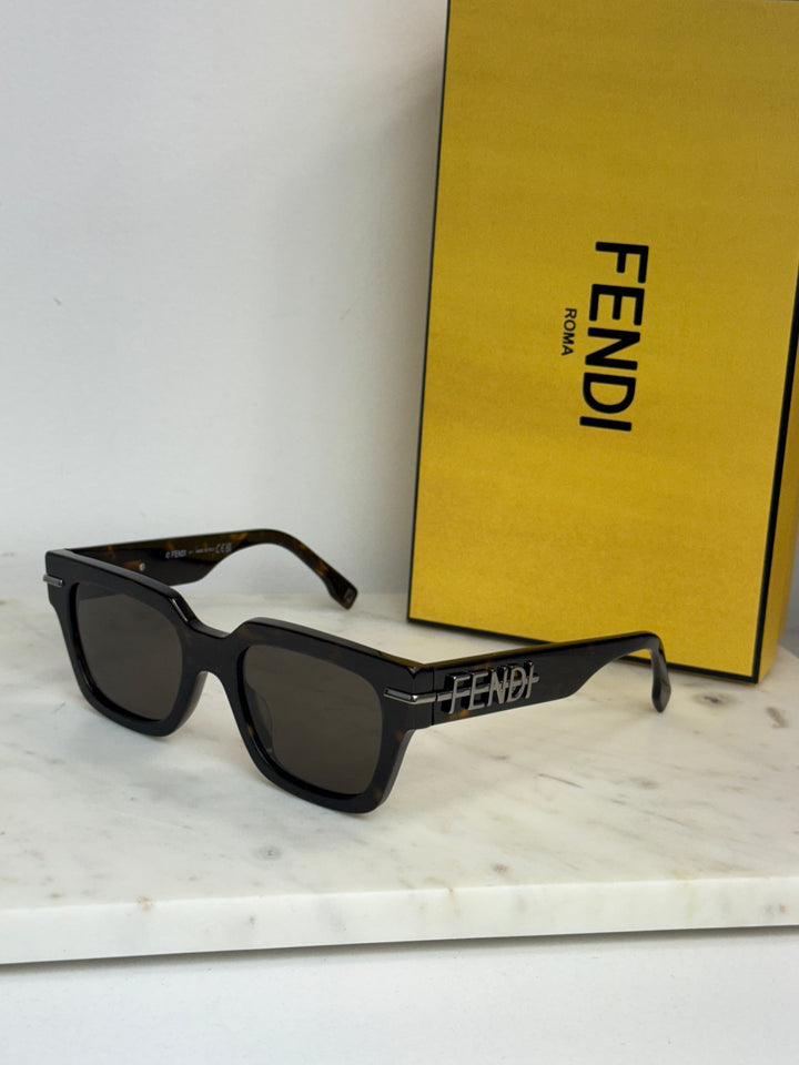 Fendi FE40078I Fendigraphy Brown Havana Unisex Sunglasses