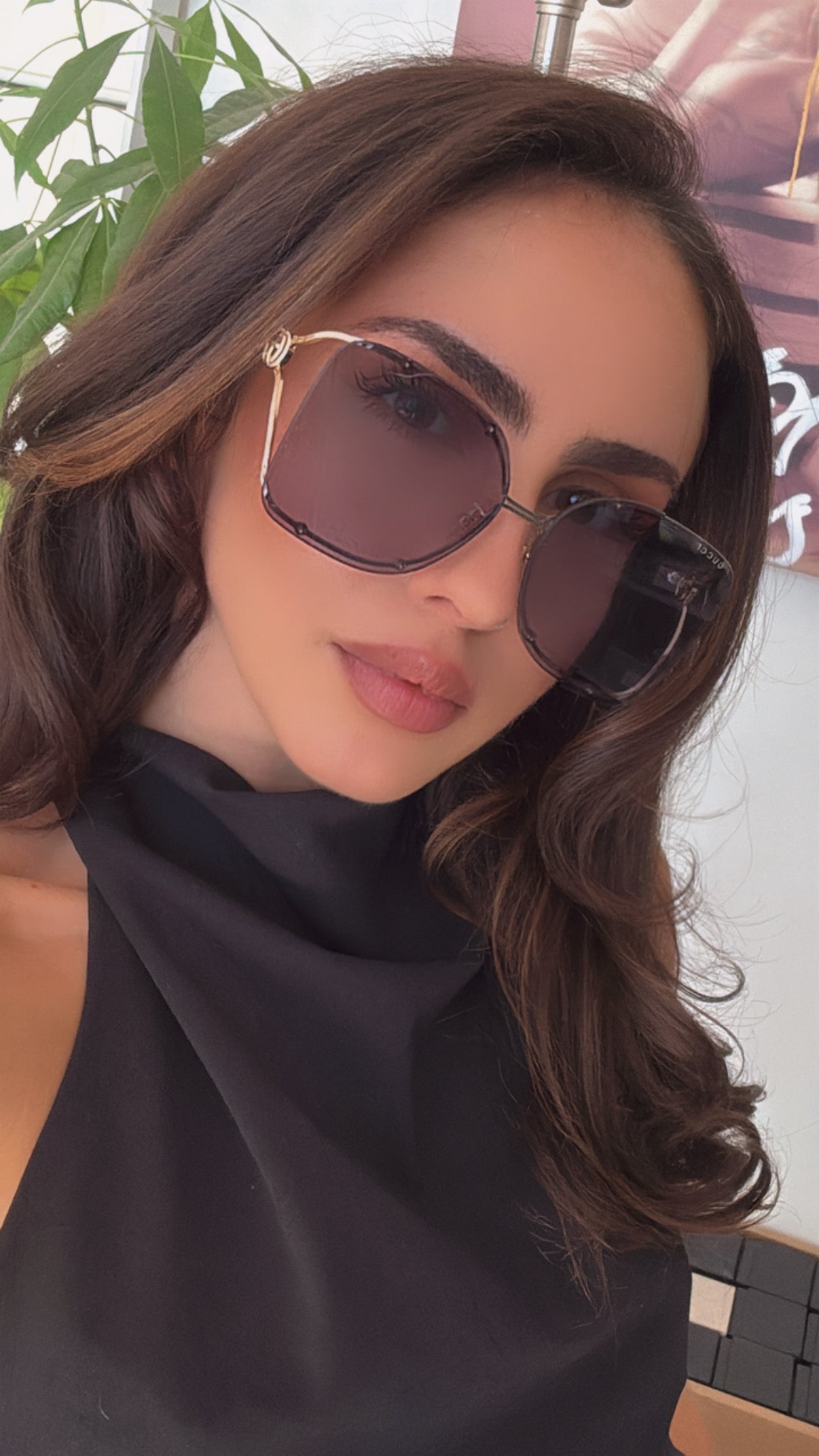 【送料,関税込】 GUCCI サングラス GG1713SA Gucci GG1713SA Rimless Oversized Sunglasses in Blue