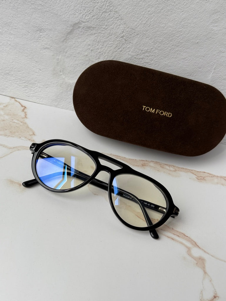 Tom Ford FT5760-B Black Bluelight Eyeglasses Frames