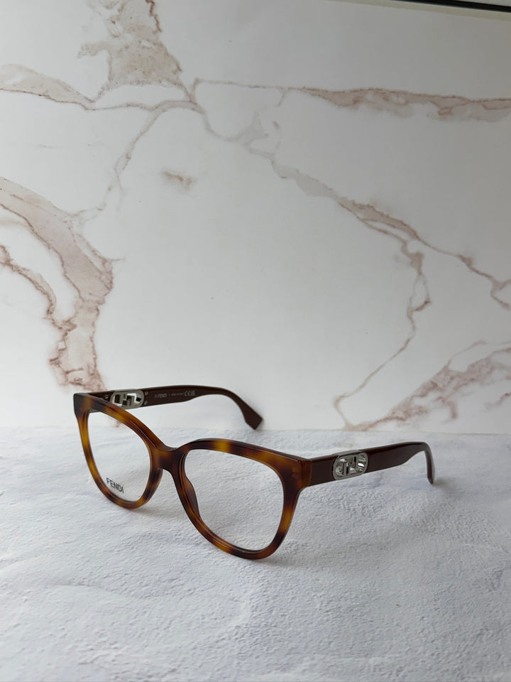 Fendi FE50093I Brown Cat Eye Frames